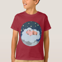 Sluimerende biggetjes cartoon Kinder T-shirt