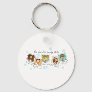 sluimerende feestmeisjes sleutelhanger