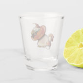 Sluimerende kabouter shot glas (Achterkant)