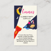 sluimerfeest huurder slaapnacht nanny moon visitekaartje (Voorkant)