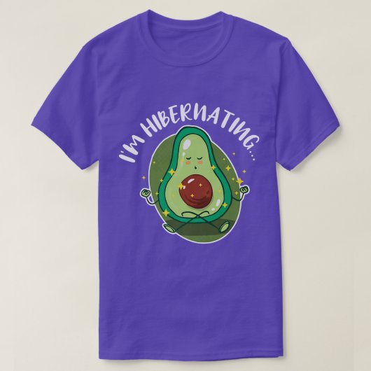Sluimernatie Ik ben Sluipnant Funny Avocado Yoga R T-shirt (Design voorkant)