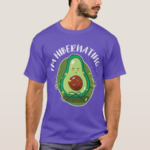 Sluimernatie Ik ben Sluipnant Funny Avocado Yoga R T-shirt