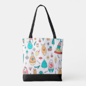 Sluimloze patronen voor kerstdieren tote bag (Achterkant)