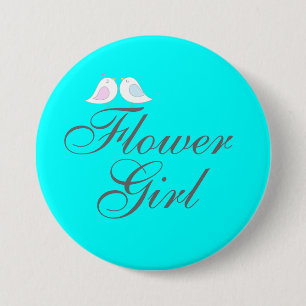 Sluimvevogels Bloemenmeisje Ronde Button 7,6 Cm