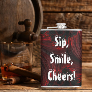 Sluip, Lach, Proost! Abstracte Draaikolk Heupfles