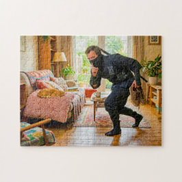 Sluipen Langs Slapende Kat Legpuzzel