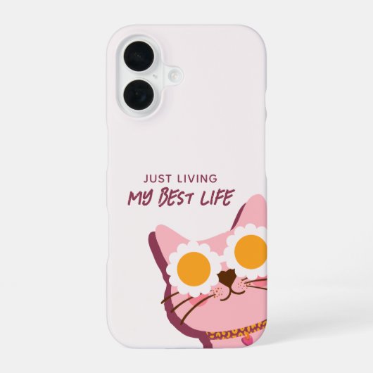 Sluipende Kat Best Leven iPhone 16 Hoesje (Achterkant)