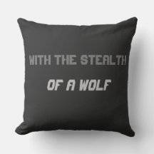 Sluipgedrag van Wolf (Spirit Energie) - Worpkussen