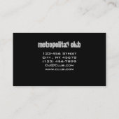 Sluiphoppanter vlammentoetsenbordluidspreker DJ Visitekaartje (Achterkant)