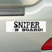 SLUIPSCHUTTER AAN BOORD! Grappige Bumpersticker (Op auto)