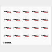 **SLUIPSCHUTTER** RONDE STICKER (Vel)