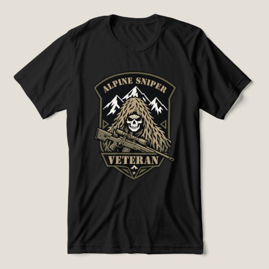 Sluipschutter Veteraan Tri-Blend Shirt (Design voorkant)