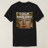 Sluis hem omhoog Sluis haar omhoog (Trump) sticker T-shirt (Design voorkant)