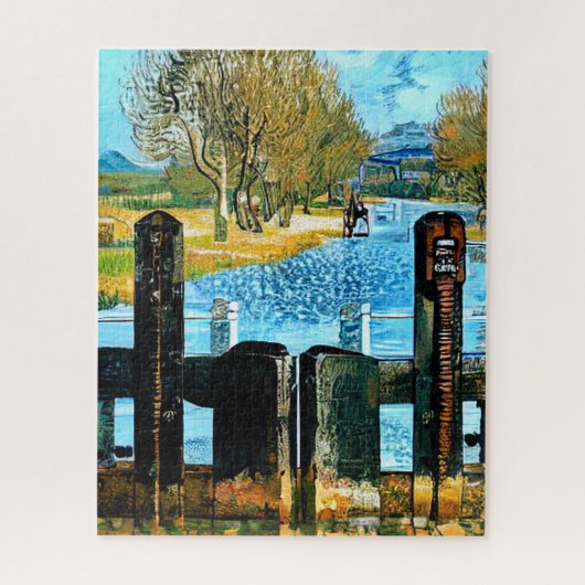 SLUIS IN DE KANAALBOOT LEGPUZZEL (Verticaal)