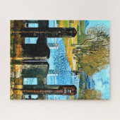 SLUIS IN DE KANAALBOOT LEGPUZZEL (Horizontaal)