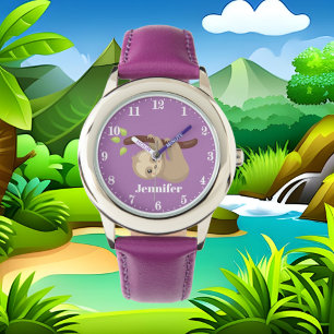 Sluis voor meisjes toevoegen naamhorloge horloge