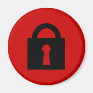 Sluis. Zeer geheim of vertrouwelijk pictogram. Magneet
