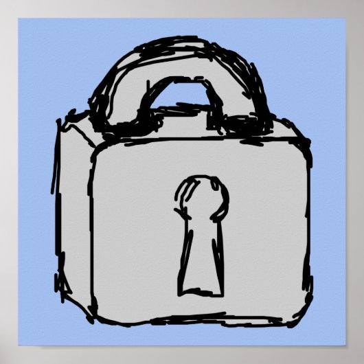 Sluis. Zeer geheim of vertrouwelijk pictogram. Poster (Voorkant)