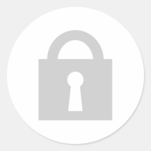 Sluis. Zeer geheim of vertrouwelijk pictogram. Ronde Sticker