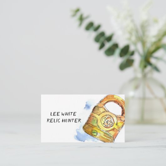 Sluisvergrendelingen voor het detecteren van relic visitekaartje (Staand voorkant)