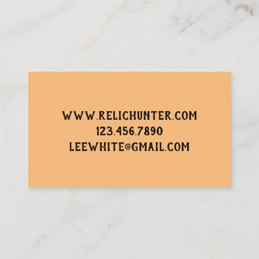 Sluisvergrendelingen voor het detecteren van relic visitekaartje (Achterkant)