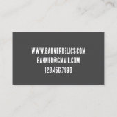 Sluisvergrendelingen voor het detecteren van relic visitekaartje (Achterkant)