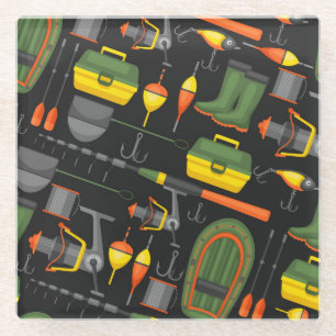 Sluit alle noodzakelijke Vissende elementen aan Glazen Onderzetter