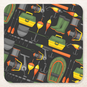 Sluit alle noodzakelijke Vissende elementen aan Kartonnen Onderzetters