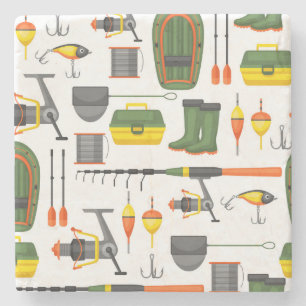 Sluit alle noodzakelijke Vissende elementen aan Stenen Onderzetter