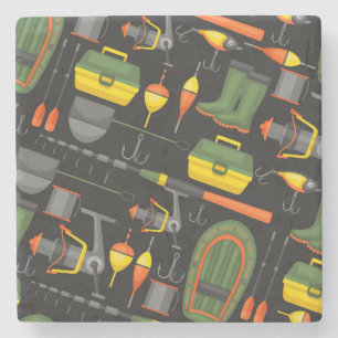 Sluit alle noodzakelijke Vissende elementen aan Stenen Onderzetter