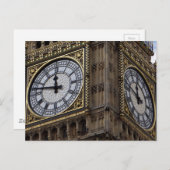 Sluit Big Ben Clock Tower aan Briefkaart (Voorkant / Achterkant)