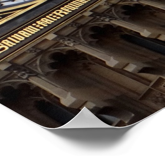 Sluit Big Ben Clock Tower London op Poster (Hoek)