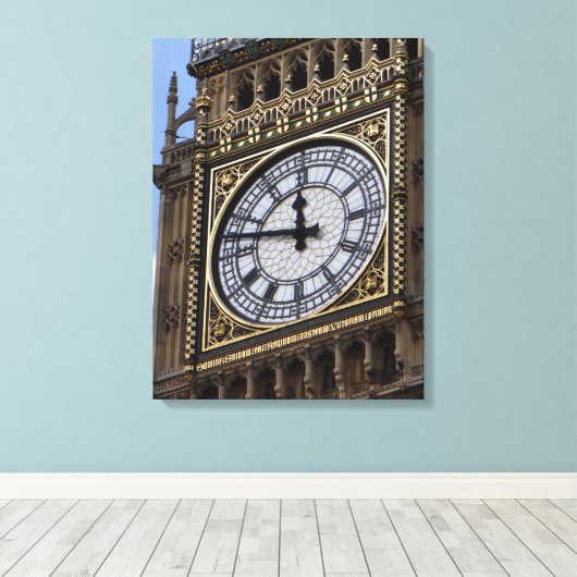 Sluit Big Ben London Travel op Canvas Afdruk (Insitu (Houten vloer))