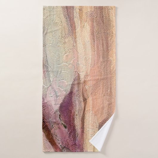 Sluit de abstracte achtergrond van olieverf. Kunst Badhanddoek (Badhanddoek)