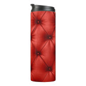 Sluit de achtergrondstructuur van de rode hoofdlet thermosbeker (Geroteerd rechts)