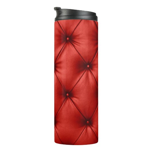 Sluit de achtergrondstructuur van de rode hoofdlet thermosbeker (Geroteerd rechts)