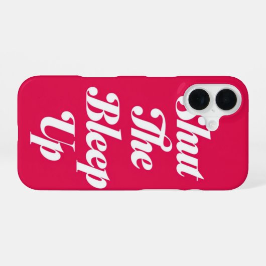 Sluit de Bleep Up _ iPhone case iPhone 16 Hoesje (Achterkant horizontaal)