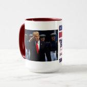 Sluit de Border Drill Trump 2024 Mok (Voorkant links)