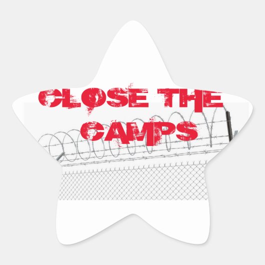 SLUIT DE CAMPS STAR STICKERS (Voorkant)