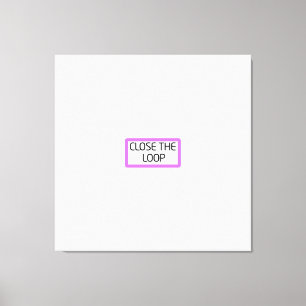 Sluit de Cirkel Professionele Typografie Muurkun Canvas Afdruk