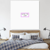 Sluit de Cirkel | Professionele Typografie Muurkun Canvas Afdruk (Insitu (Slaapkamer))