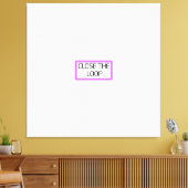 Sluit de Cirkel | Professionele Typografie Muurkun Canvas Afdruk (Insitu (Woonkamer))