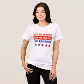 SLUIT DE GRENZEN, STOP DE INVASIE.. Tri-Blend SHIRT (Voorkant volledig)