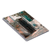 SLUIT DE GROENE WROUGHT IRON SECRIRITY DEUR NOTITIEBOEK (Rechterzijde)