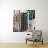 SLUIT DE GROENE WROUGHT IRON SECRIRITY DEUR WANDKLEED (In situ)