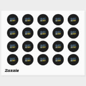 Sluit de hemel Oekraïne Ronde Sticker (Vel)