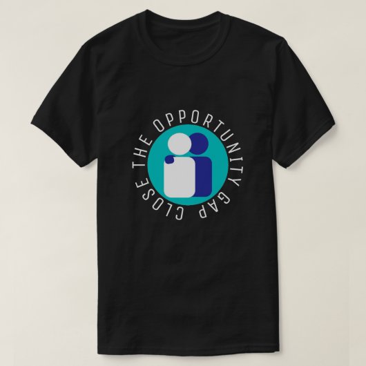 Sluit de kansenkloof Onderwijs Hervorming donker T-shirt (Design voorkant)