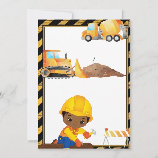 Sluit de Road Birthday Invitation Kaart (Achterkant)