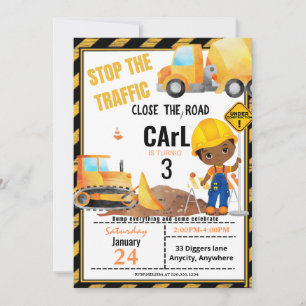 Sluit de Road Birthday Invitation Kaart