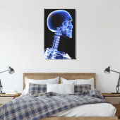 Sluit de röntgenfoto van de botten in de nek canvas afdruk (Insitu (Slaapkamer))